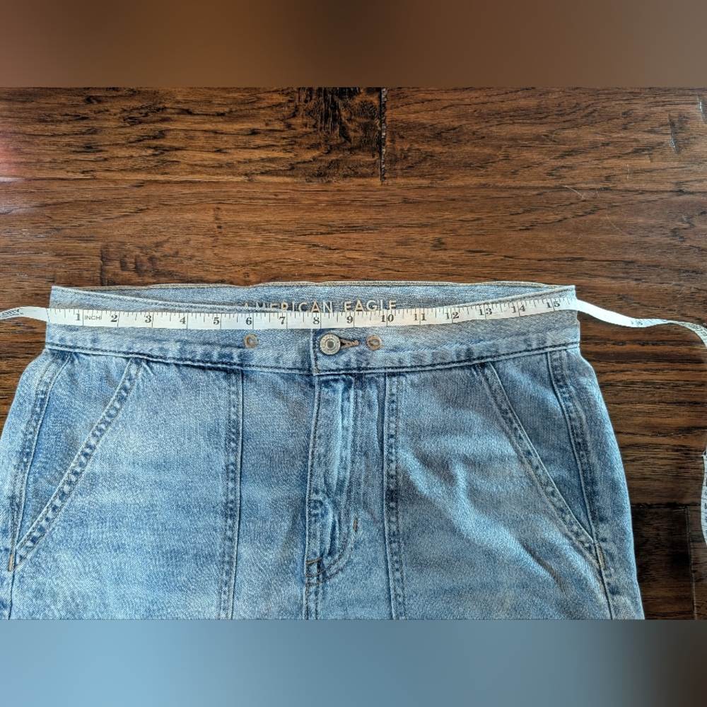 American Eagle Lightweight Denim Joggers Size 6 - Picture 8 of 10